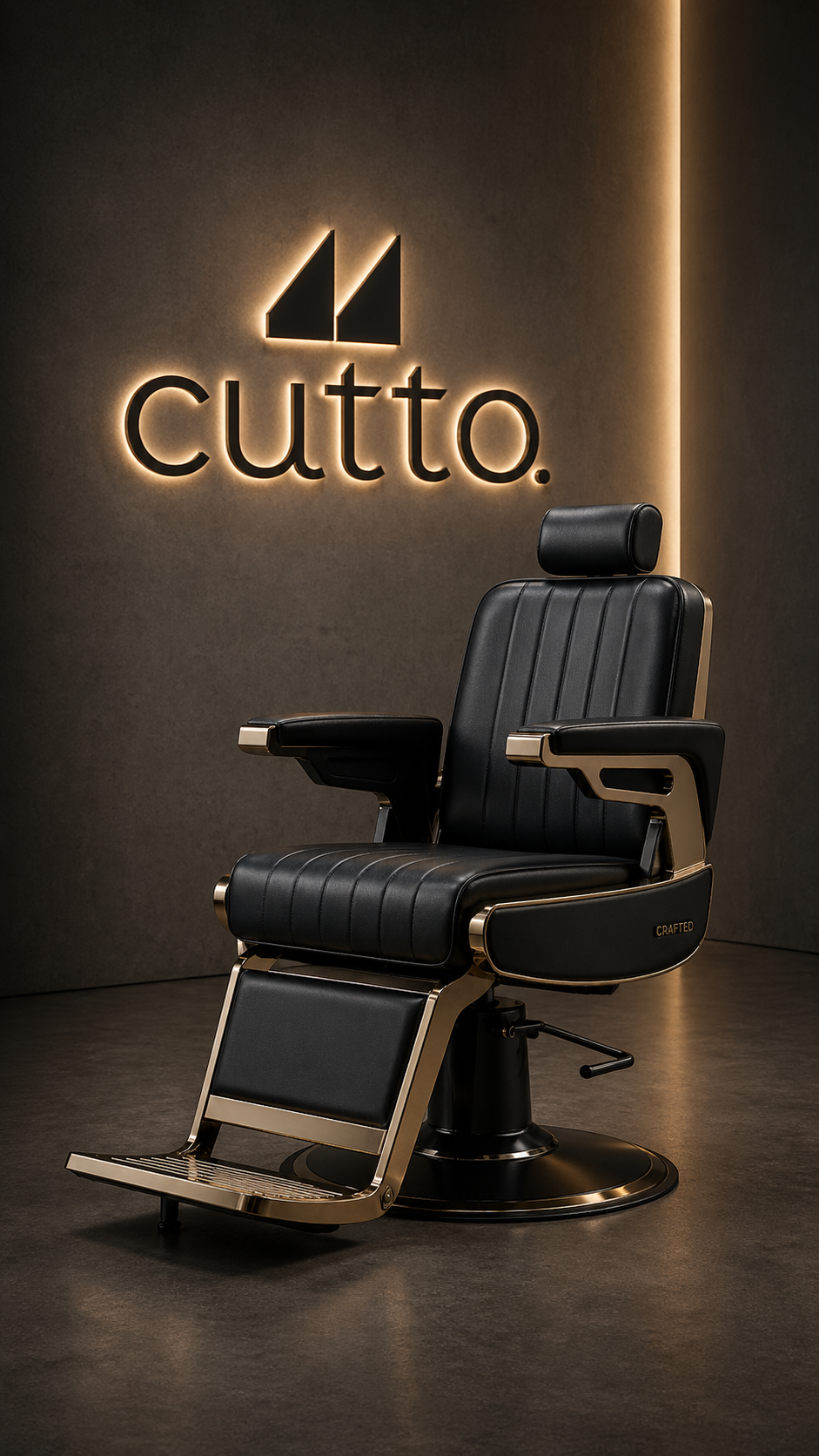 Premium barber chair inside a modern barber shop